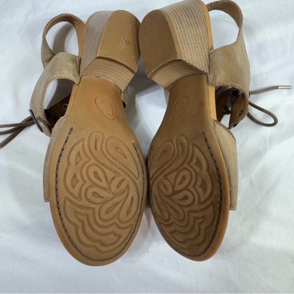 b.o.c Born Blaire Leather Slingback Boho Heel Sandals Sz 9 - Picture 6 of 7